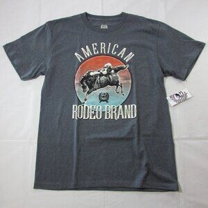 Cinch Boy's XL Short Sleeve American Bronc Graphic T-Shirt - Charcoal